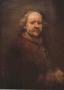 REMBRANDT Harmenszoon van Rijn Self-portrait aged 63 (mk08) oil on canvas
